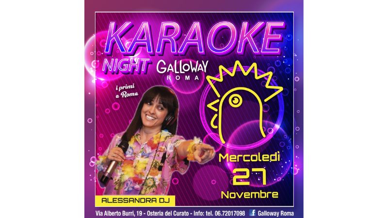 Eventi Novembre Galloway Roma